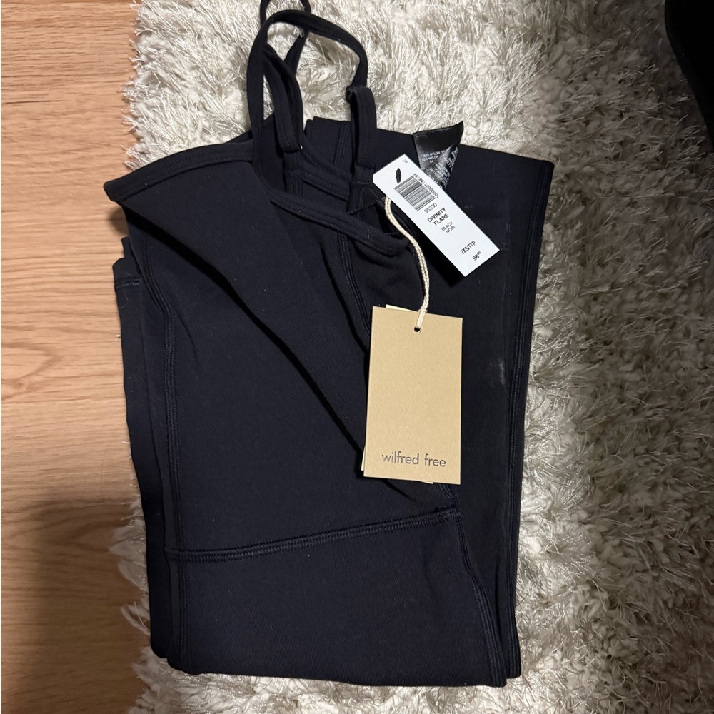Aritzia Wilfred Free Black Strappy Jumpsuit